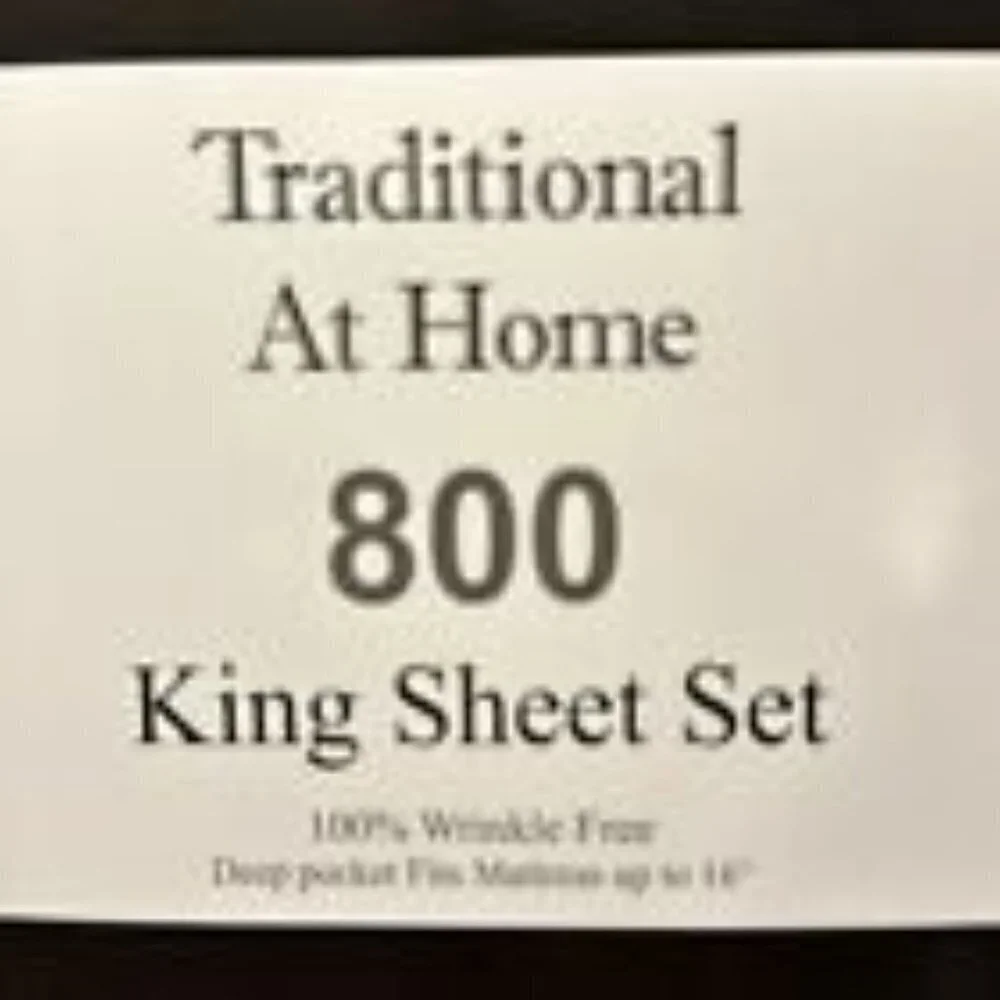 Transitional at Home 6pc King Sheet spring green with white stripes